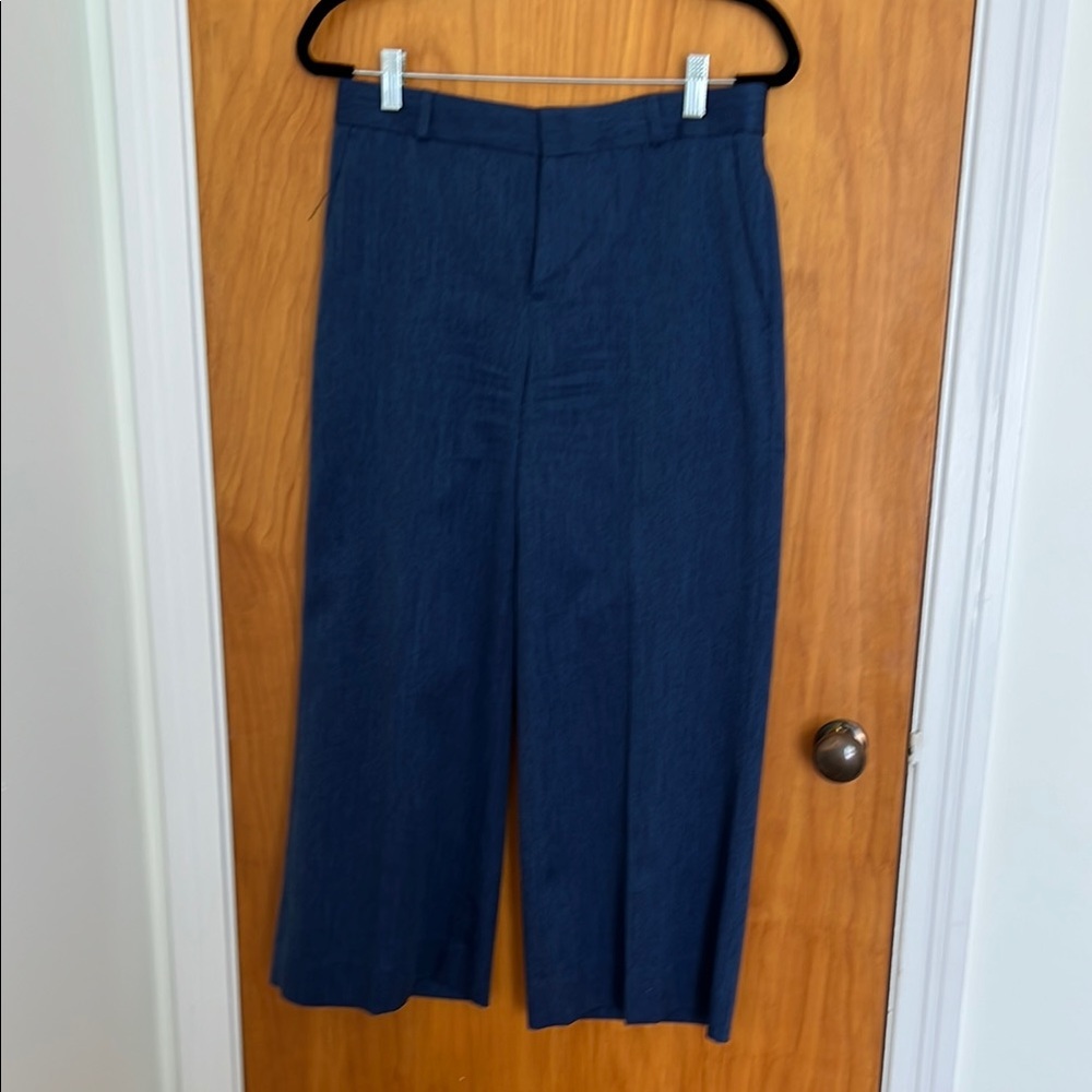 Stylish Blue Wide-Leg Pants